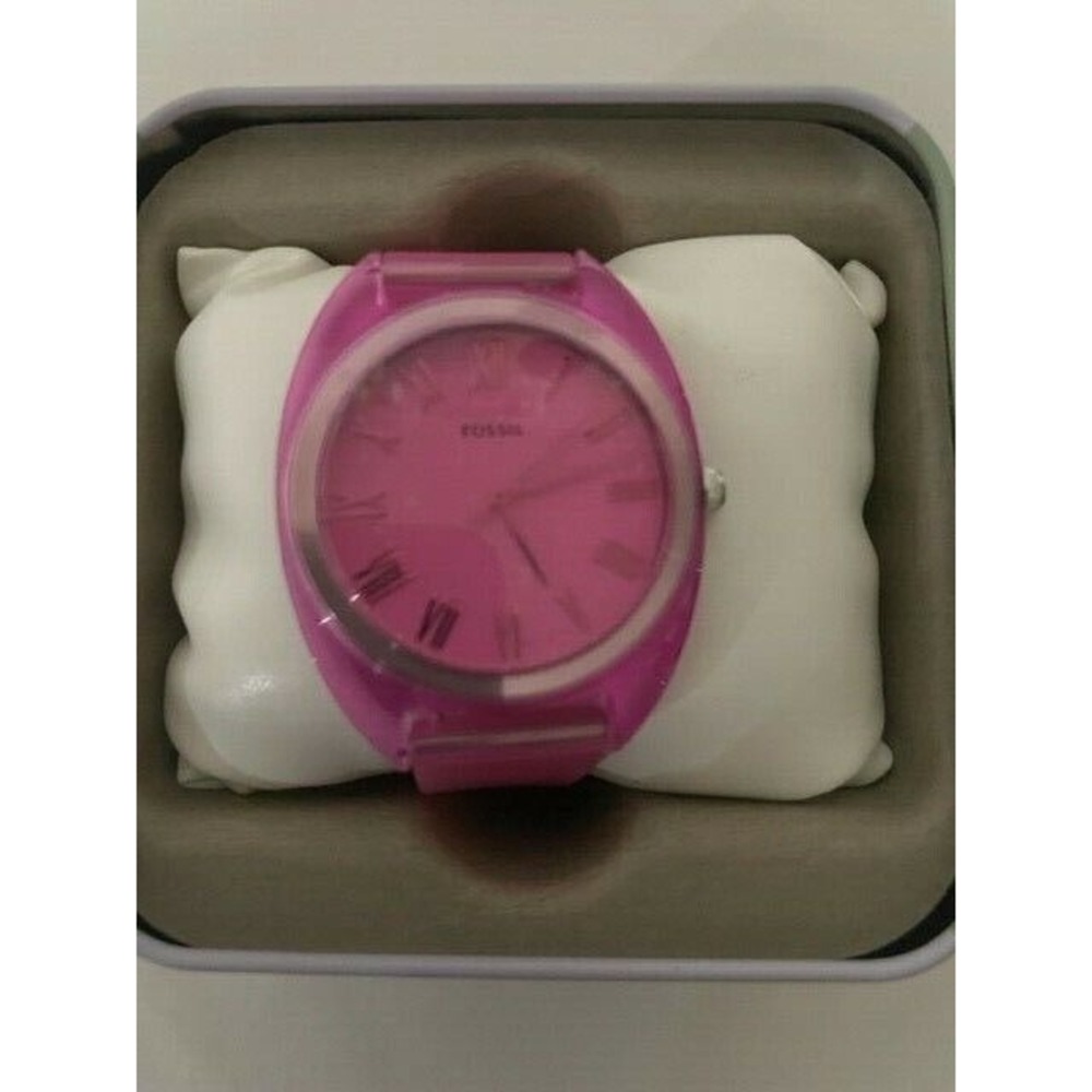 FOSSIL PINK JELLY WOMEN WATCH